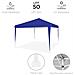 Gazebo 3x3 Pieghevole Impermeabile Richiudibile Fisarmonica Fiera Mercato Blu - Foto miniatura 3