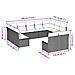 Set Divani Da Giardino 11 Pz Con Cuscini Polyrattan Marrone - Foto miniatura 3