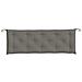 Cuscino Panca Giardino Grigio Scuro Mélange 150x50x7 Cm Tessuto - Foto miniatura 3