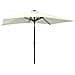 Ombrellone A Sbalzo Con Palo In Acciaio E Led Sabbia 2x3 M - Foto miniatura 4