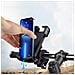 Supporto Per Telefono Da Bici Nero Sicuro Con Manopola Brevettata - Manubrio - Foto miniatura 5