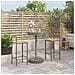 Set Bar Giardino 3pz Grigio Polyrattan e Legno Massello Acacia - Foto miniatura 2