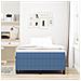 Letto Box Spring Blu 120x200 cm Tessuto in Velluto Corduroy - Foto miniatura 5