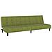 Divano Letto a 2 Posti Verde Chiaro in Velluto - Foto miniatura 1