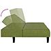 Divano Letto a 2 Posti Verde Chiaro in Velluto - Foto miniatura 7