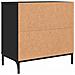 Comodino con cassetto Nero 63.5 x 36 x 61 cm Legno multistrato - Foto miniatura 8