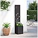 Vaso da Giardino con Pannello Decorativo Nero 32 x 140 cm - Foto miniatura 4