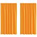Tende in Voile con Tasche per Aste 2 pz Arancio - Foto miniatura 1