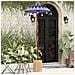 Parasol con Base Blu, Marrone 250 cm Cotone, Legno - Foto miniatura 3