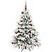 Albero di Natale artificiale con 150 LED Bianco 150 cm PE e PVC - Foto miniatura 3