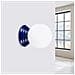 Lampada A Parete Zori Ultramarine Ip44 Sl. 1896 - Minimalist Lampada Da Parete Oltremare 12x12x16 Cm - Foto miniatura 3
