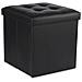 POUF PIEGHEVOLE L Contenitore Nero Ecopelle x8 - Foto miniatura 2