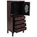 Armadio In Legno Rosso 60x40x140h - Foto miniatura 3