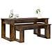 Set di Tavolini da Caffè 2 pcs Rovere fumé Legno multistrato - Foto miniatura 3