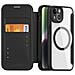 Cover con Tapa per iPhone 14 - Pelle /PU, Nero, MagSafe - Foto miniatura 4