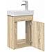 Mobile bagno con rubinetto Rovere Sonoma 40,5 x 22,5 x 62 cm - Foto miniatura 4