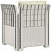 Poltrona a 1 Posto con Cuscini Aspetto Rattan PP Bianco - Foto miniatura 4