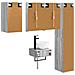 Set di mobili per il bagno 5 pcs Sonoma grigio - Foto miniatura 7