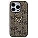 Guess Grip Stand 4g Triangle Strass Cover Per Iphone 15 - Marrone - Foto miniatura 1