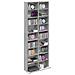 Mobile per CD Sonoma grigio 65 x 23,5 x 175 cm - Foto miniatura 3