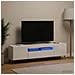 Mobile TV LED Bianco Lucido Legno ingegnerizzato - Foto miniatura 4