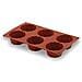 Stampo in silicone per brioche con 6 cavità. Silicone flessibile. - Foto miniatura 1