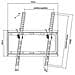 Supporto da parete per TV 32"-55" Portata max 35 kg Colore Nero - Foto miniatura 2