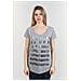 T-shirt Donna Light Jersey Grigio M - Foto miniatura 1