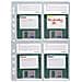 Discoflex Busta Porta Floppy Disk Foratura Universale 4 Dischetti 5pz - Foto miniatura 2