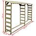 Doppio Capannone Per Legname 300x44x176cm Legno Pino Impregnato - Foto miniatura 4