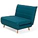 Divano Letto Singolo In Tessuto Blu Scuro Setten - Foto miniatura 5