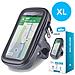 Supporto Bici Per Smartphone Rotante Con Custodia Xl Impermeabile, Nero - Foto miniatura 7