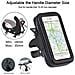 Supporto Bici Per Smartphone Rotante Con Custodia Xl Impermeabile, Nero - Foto miniatura 8