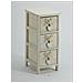 Cassettiera 3 Cassetti Con Cuore Bianco In Legno Shabby Chic Arredo Casa C656118 - Foto miniatura 1