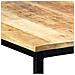 Tavolo Da Pranzo 140x70x75 Cm In Legno Massello Di Mango Grezzo - Foto miniatura 5