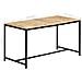 Tavolo Da Pranzo 140x70x75 Cm In Legno Massello Di Mango Grezzo - Foto miniatura 7