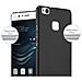 Custodia Compatibile Con Huawei P9 Lite In Nero Metallo - Hard Case Coperchio Protettivo In Look Metallico Contro I Graffi E Gli Urti - Foto miniatura 8