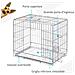 Kennel Gabbia Per Cani Pieghevole In Acciaio Porta Con Blocco - Foto miniatura 4