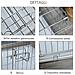 Kennel Gabbia Per Cani Pieghevole In Acciaio Porta Con Blocco - Foto miniatura 5