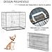Kennel Gabbia Per Cani Pieghevole In Acciaio Porta Con Blocco - Foto miniatura 7