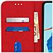 Custodia Huawei P30 Lite Portacarte Funzione Supporto Cover Silicone - Rosso - Foto miniatura 3