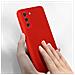 Cover Silicone Semirigido Per Samsung Galaxy S21 Fe, Finitura Soft-touch Rossa - Foto miniatura 5