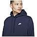 Felpa Con Cappuccio Da Uomo Club Fleece Blu Taglia M Codice Bv2654-410 - Foto miniatura 3