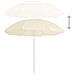 Ombrellone da Esterni con Palo in Acciaio 180 cm Sabbia - Foto miniatura 3