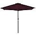 Ombrellone Balcone Palo in Alluminio Blu 270x135x245 cm a Metà - Foto miniatura 3