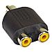 99310 RCA 2xRCA Nero cavo di interfaccia e adattatore - Foto miniatura 1