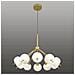 Esclusiva Lampada A Sospensione A Led Oro Bianco - Apple 10 - Foto miniatura 1