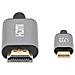 153607 cavo e adattatore video 2 m HDMI tipo A (Standard) USB tipo-C Nero, Argento - Foto miniatura 3