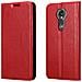 Custodia Compatibile Con Motorola Moto E5 Plus In Rosso Mela - Coperchio Protettiva Con Chiusura Magnetica, Funzione Stand E Tasca Per Le Carte - Foto miniatura 8