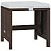 Set Da Pranzo Per Giardino 19 Pz Con Cuscini Polyrattan Marrone - Foto miniatura 9